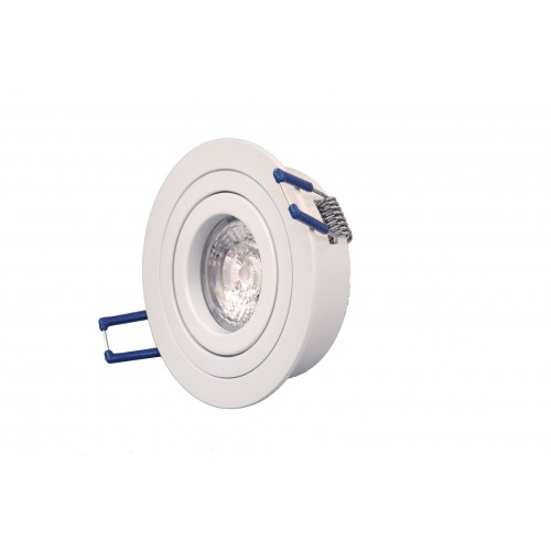 GU10 Fire Rated White Adjustable Rotational Down Light